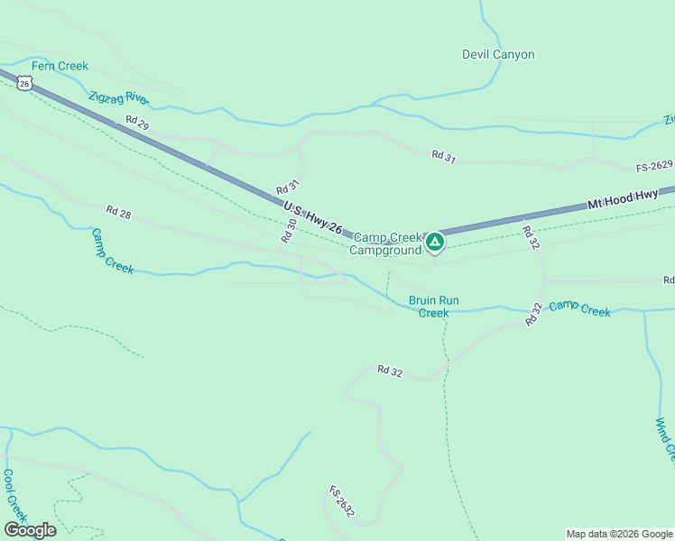 map of restaurants, bars, coffee shops, grocery stores, and more near 76870 Road 30 A in Rhododendron