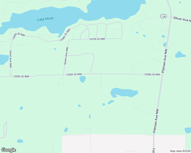 map of restaurants, bars, coffee shops, grocery stores, and more near 15939 105th Street Northwest in South Haven