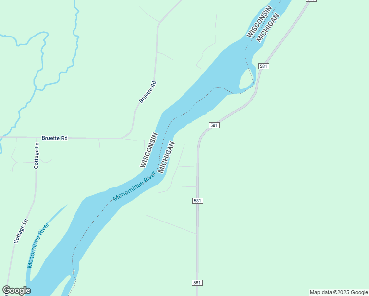 map of restaurants, bars, coffee shops, grocery stores, and more near N5291 R-1 Lane in Wallace