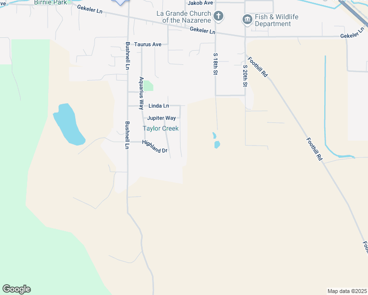 map of restaurants, bars, coffee shops, grocery stores, and more near 803 Hillcrest Drive in La Grande