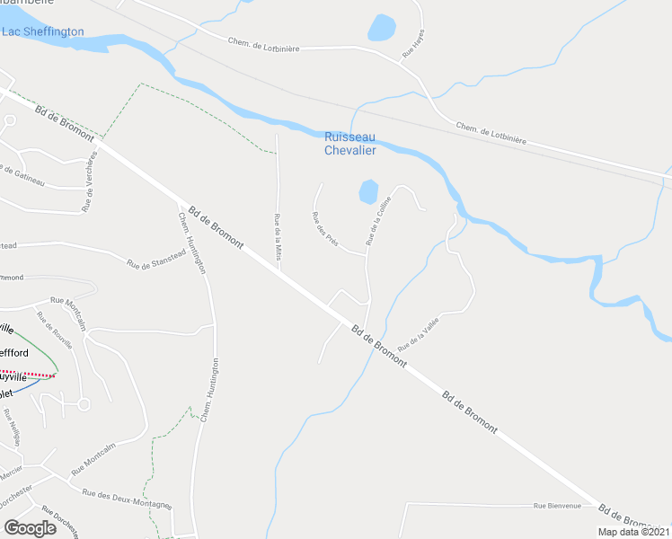 map of restaurants, bars, coffee shops, grocery stores, and more near 50 Rue de la Colline in Bromont