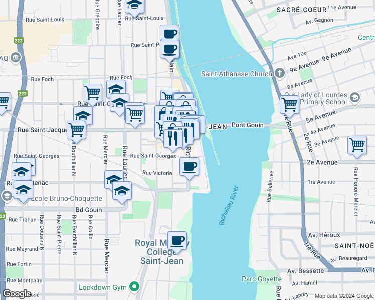 134 Rue Richelieu, Saint-Jean-sur-Richelieu QC - Walk Score