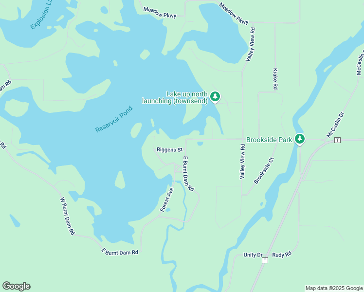 map of restaurants, bars, coffee shops, grocery stores, and more near 17203 East Burnt Dam Road in Townsend