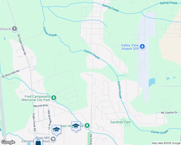 map of restaurants, bars, coffee shops, grocery stores, and more near 30095 Southeast Cemetery Road in Estacada