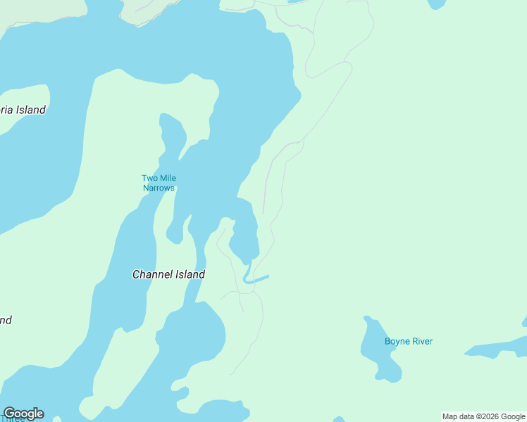 map of restaurants, bars, coffee shops, grocery stores, and more near 46 Glenn Burney Road in Parry Sound