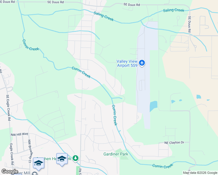 map of restaurants, bars, coffee shops, grocery stores, and more near 2031 Northeast Currin Creek Drive in Estacada