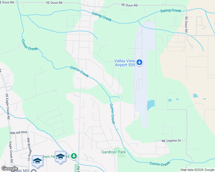 map of restaurants, bars, coffee shops, grocery stores, and more near 2031 Northeast Currin Creek Drive in Estacada