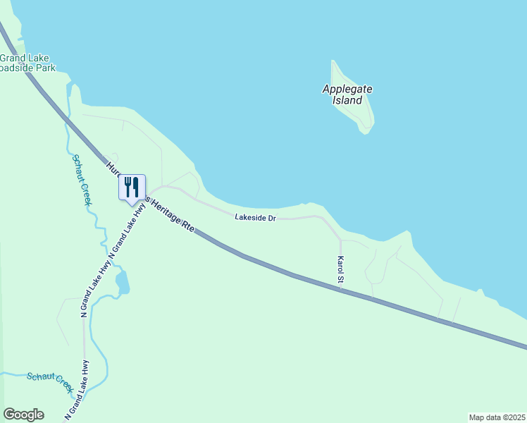 map of restaurants, bars, coffee shops, grocery stores, and more near 14330-14898 Lakeside Drive in Presque Isle