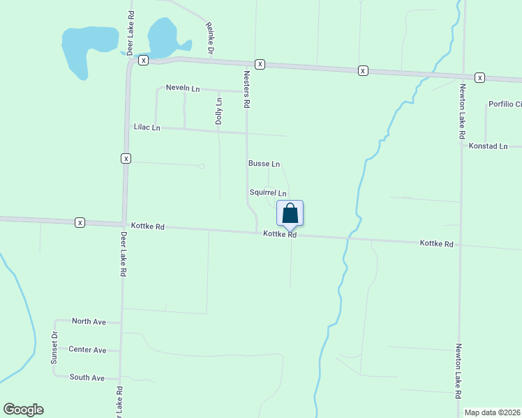 map of restaurants, bars, coffee shops, grocery stores, and more near N9506 Nesters Road in Crivitz