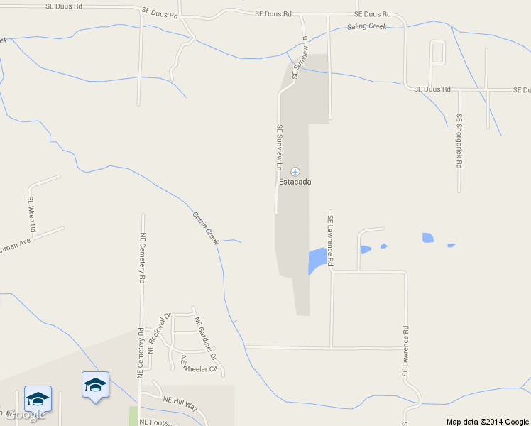 map of restaurants, bars, coffee shops, grocery stores, and more near 29689 Southeast Sunview Lane in Estacada