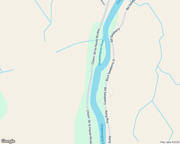 map of restaurants, bars, coffee shops, grocery stores, and more near 788 Chemin de la Haute-Rivière in Châteauguay