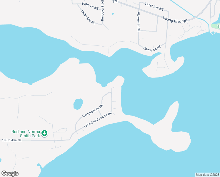 map of restaurants, bars, coffee shops, grocery stores, and more near 18538 Lakeview Point Drive Northeast in Wyoming