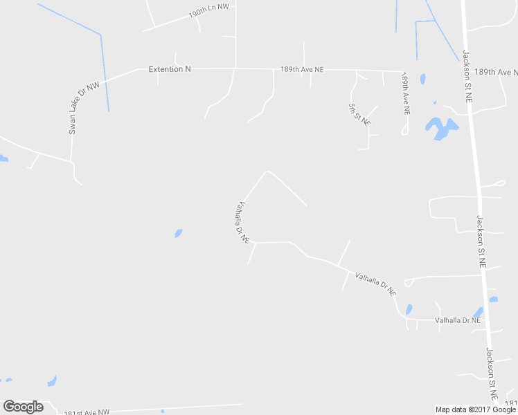 map of restaurants, bars, coffee shops, grocery stores, and more near 18553 3rd Street Northeast in East Bethel