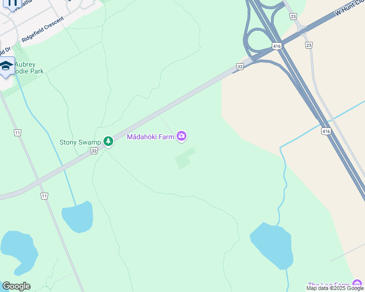 map of restaurants, bars, coffee shops, grocery stores, and more near 4420 West Hunt Club Road in Ottawa