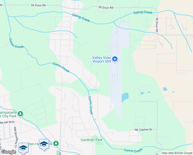 map of restaurants, bars, coffee shops, grocery stores, and more near 29689 Southeast Sunview Lane in Estacada