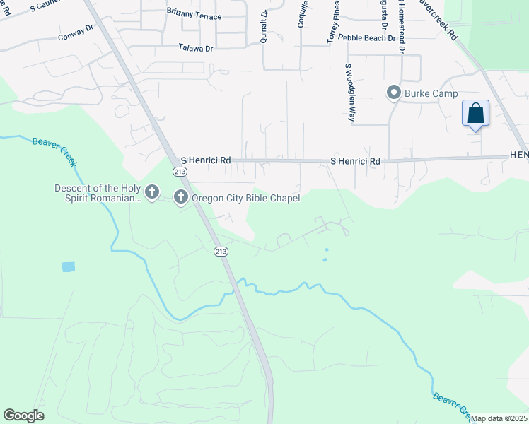 map of restaurants, bars, coffee shops, grocery stores, and more near 14747 South Quail Crest Lane in Oregon City