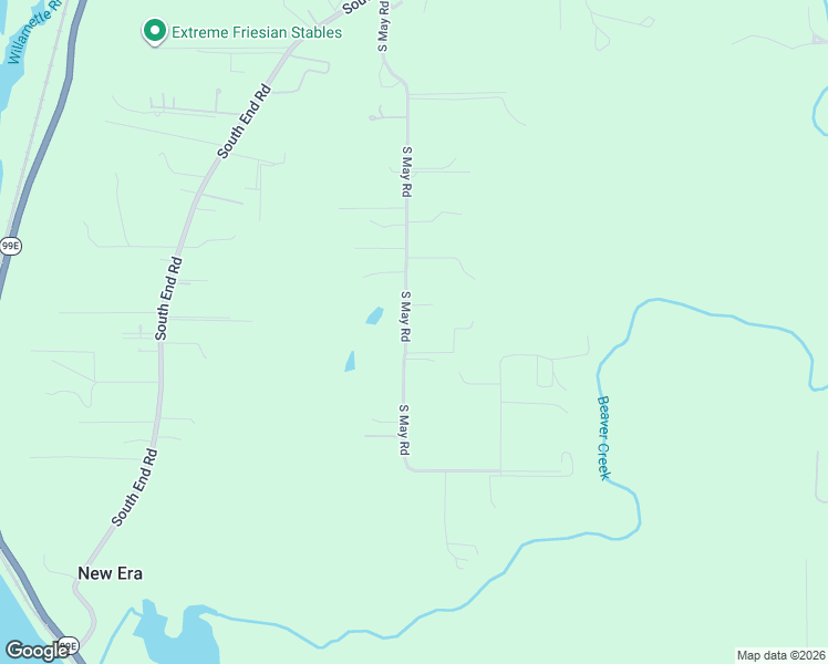 map of restaurants, bars, coffee shops, grocery stores, and more near 20556 South May Road in Oregon City