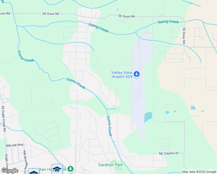 map of restaurants, bars, coffee shops, grocery stores, and more near 2161 Northeast Singer Lane in Estacada