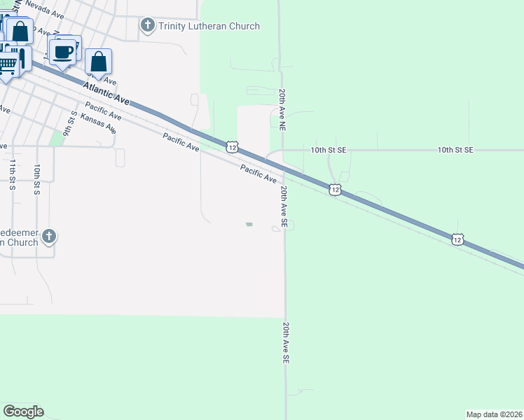 map of restaurants, bars, coffee shops, grocery stores, and more near 425 Pacific Avenue in Benson
