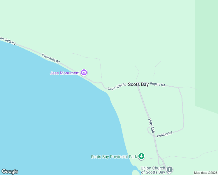 map of restaurants, bars, coffee shops, grocery stores, and more near 1458 Cape Split Road in Canning