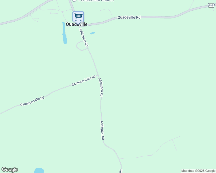 map of restaurants, bars, coffee shops, grocery stores, and more near 868 Addington Road in Palmer Rapids