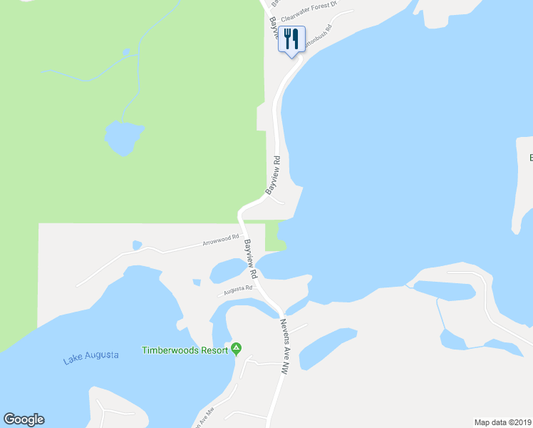 map of restaurants, bars, coffee shops, grocery stores, and more near 12794 Bayview Road in South Haven