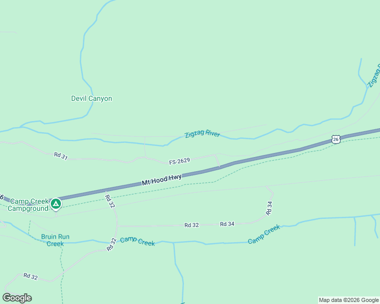 map of restaurants, bars, coffee shops, grocery stores, and more near 79165 Road 34 in Rhododendron