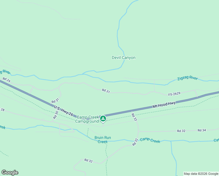 map of restaurants, bars, coffee shops, grocery stores, and more near Road 31 in Rhododendron