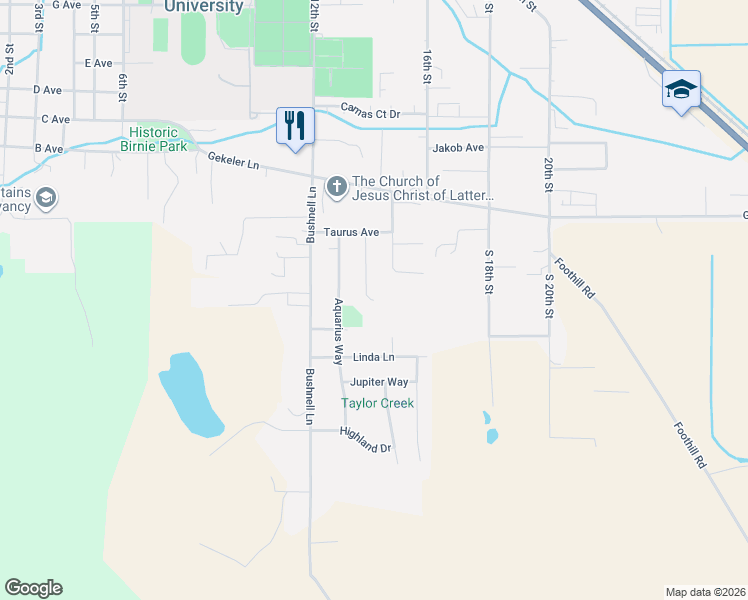 map of restaurants, bars, coffee shops, grocery stores, and more near 2008 Scorpio Drive in La Grande