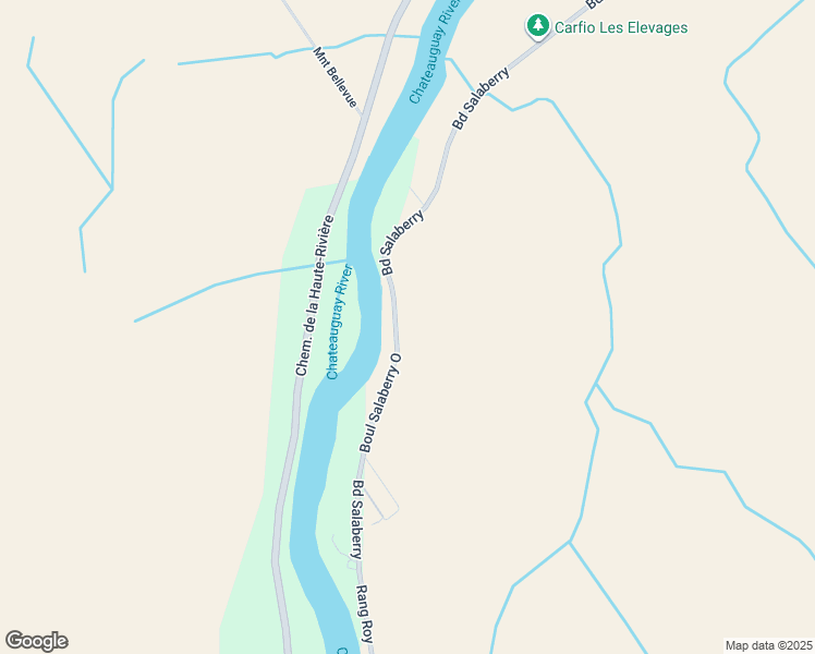 map of restaurants, bars, coffee shops, grocery stores, and more near 1222 Boulevard Salaberry in Mercier