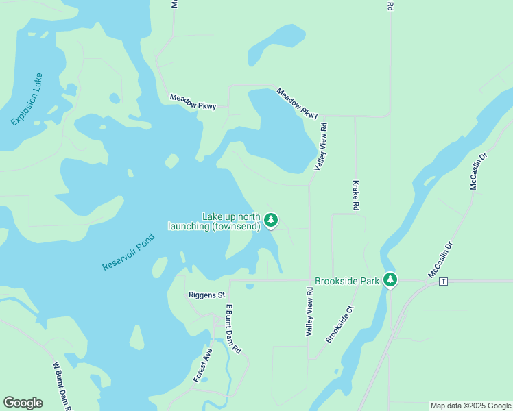 map of restaurants, bars, coffee shops, grocery stores, and more near 17343 Lakeview Lane in Townsend