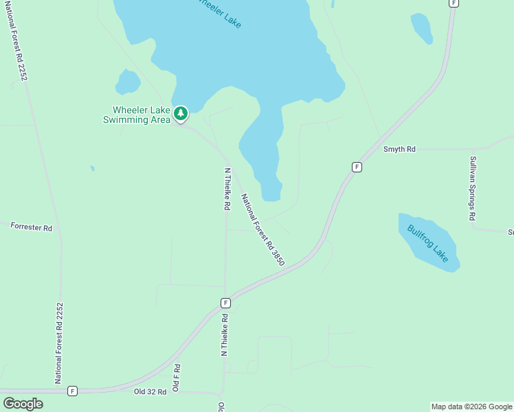 map of restaurants, bars, coffee shops, grocery stores, and more near 17410 National Forest Road 3850 in Lakewood