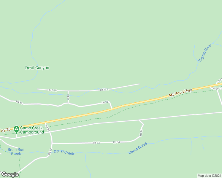 map of restaurants, bars, coffee shops, grocery stores, and more near Road 35 A in Rhododendron