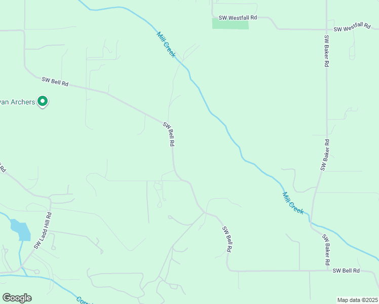 map of restaurants, bars, coffee shops, grocery stores, and more near 14785 Southwest Bell Road in Sherwood