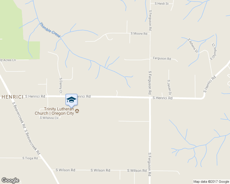 map of restaurants, bars, coffee shops, grocery stores, and more near 16271 South Henrici Road in Oregon City