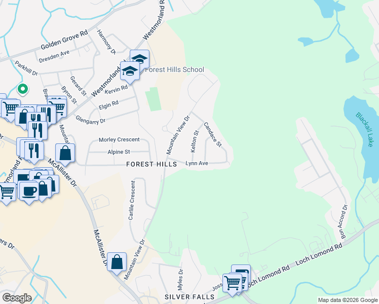 map of restaurants, bars, coffee shops, grocery stores, and more near in Saint John