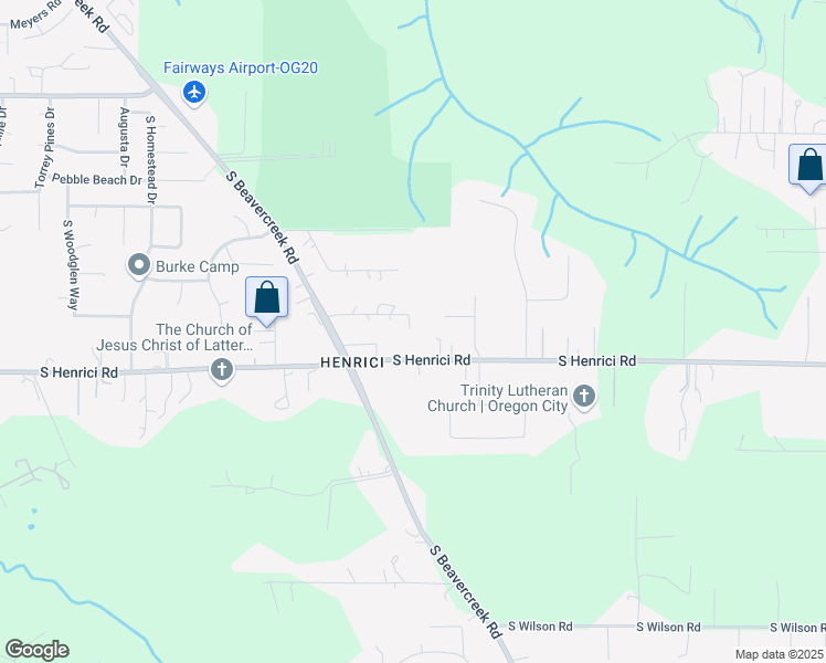 map of restaurants, bars, coffee shops, grocery stores, and more near 20418 South Beavercreek Road in Oregon City
