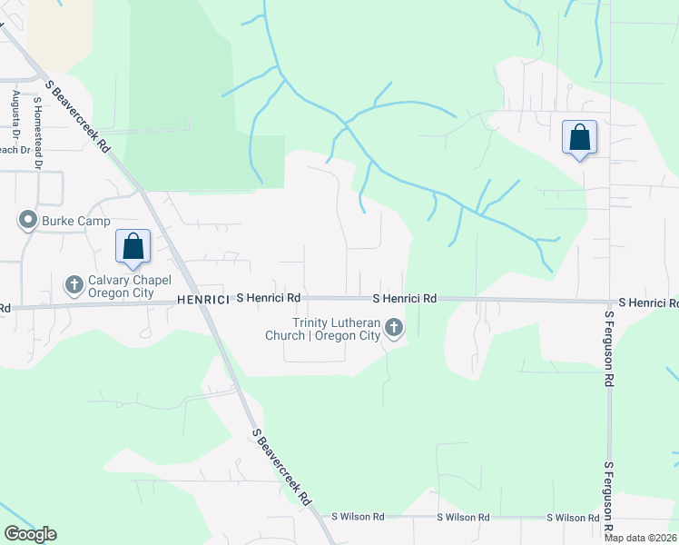 map of restaurants, bars, coffee shops, grocery stores, and more near 20445 South Danny Court in Oregon City