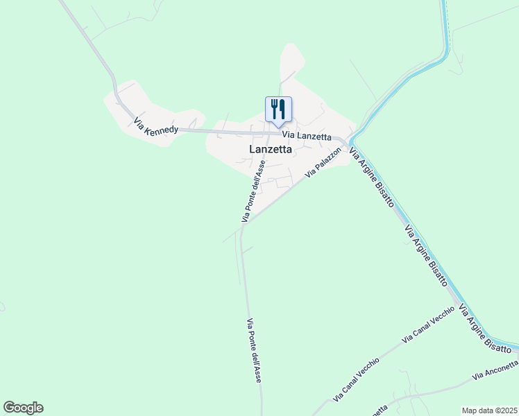 map of restaurants, bars, coffee shops, grocery stores, and more near 26 Via Palazzon in Lanzetta