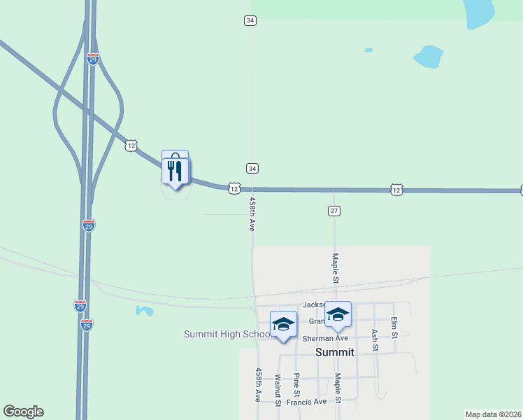 map of restaurants, bars, coffee shops, grocery stores, and more near in Summit