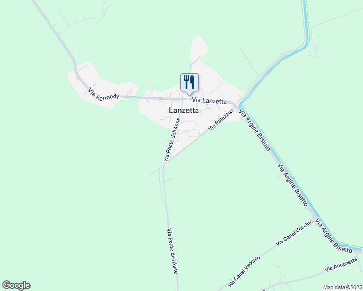 map of restaurants, bars, coffee shops, grocery stores, and more near 26 Via Palazzon in Lanzetta