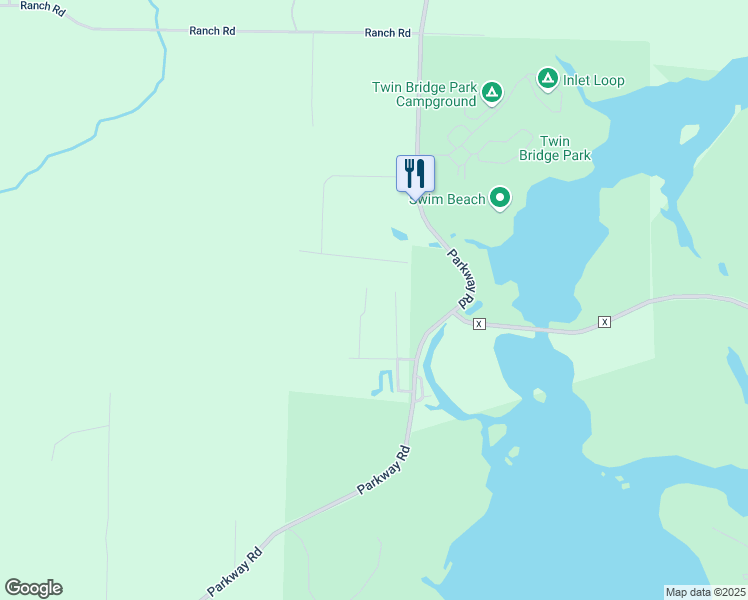 map of restaurants, bars, coffee shops, grocery stores, and more near N9584 Dahleen Lane in Crivitz