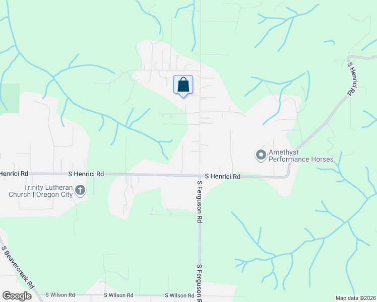 map of restaurants, bars, coffee shops, grocery stores, and more near 20385 South Ferguson Road in Oregon City