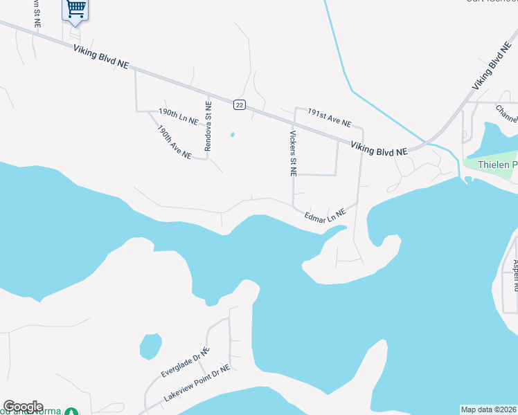 map of restaurants, bars, coffee shops, grocery stores, and more near 3734 Edmar Lane Northeast in Wyoming