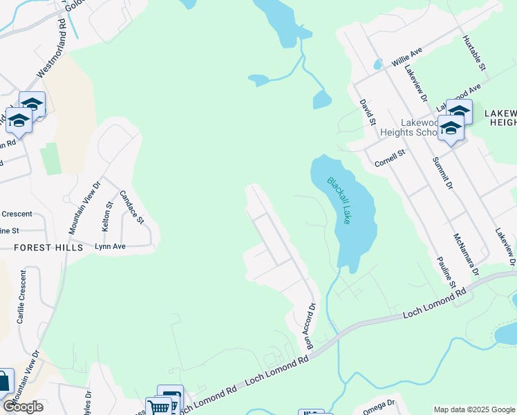 map of restaurants, bars, coffee shops, grocery stores, and more near 203 Bon Accord Drive in Saint John