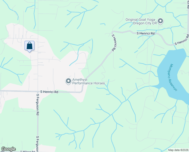 map of restaurants, bars, coffee shops, grocery stores, and more near 20350 South Henrici Road in Oregon City