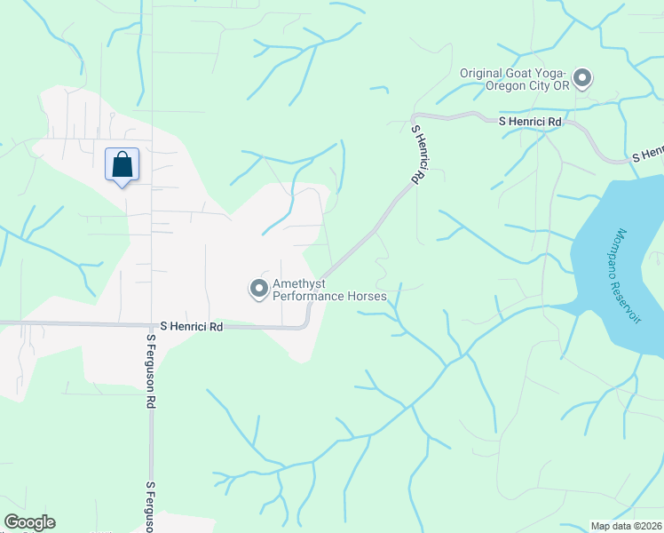 map of restaurants, bars, coffee shops, grocery stores, and more near 20350 South Henrici Road in Oregon City