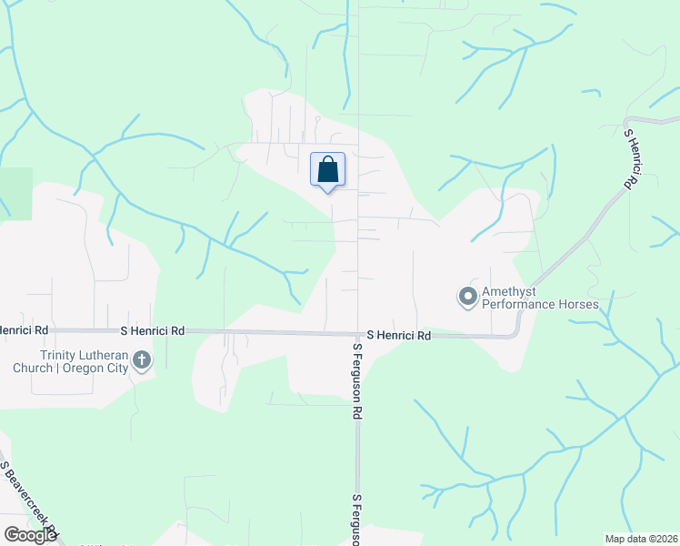 map of restaurants, bars, coffee shops, grocery stores, and more near 20375 South Ferguson Road in Oregon City