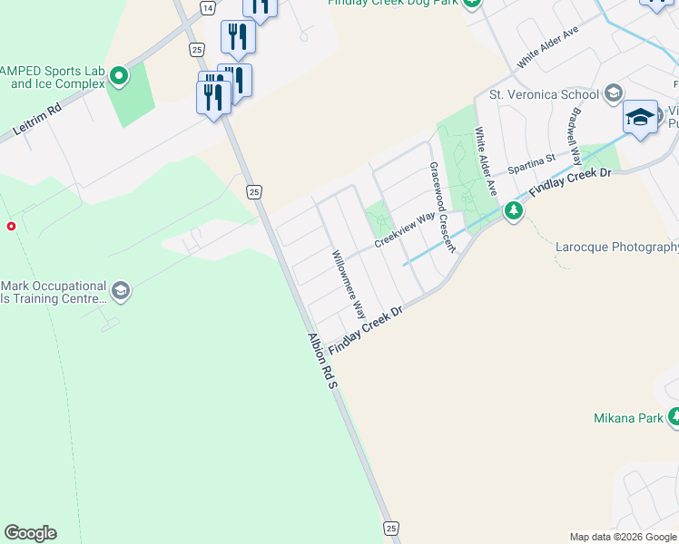 map of restaurants, bars, coffee shops, grocery stores, and more near in Ottawa