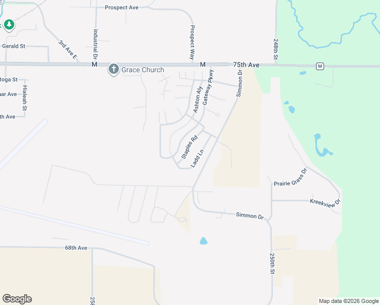 map of restaurants, bars, coffee shops, grocery stores, and more near 410 Ladd Lane in Osceola